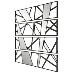Uttermost - 04332 - Wall Decor, Set/4 - Looking Glass - Satin Black