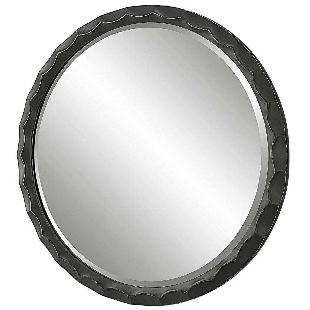 Uttermost - 09818 - Mirror - Scalloped - Aged Black