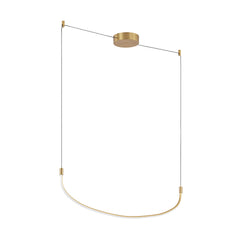 Kuzco Lighting - LP89048-BG - LED Pendant - Talis - Black|Brushed Gold|Brushed Nickel
