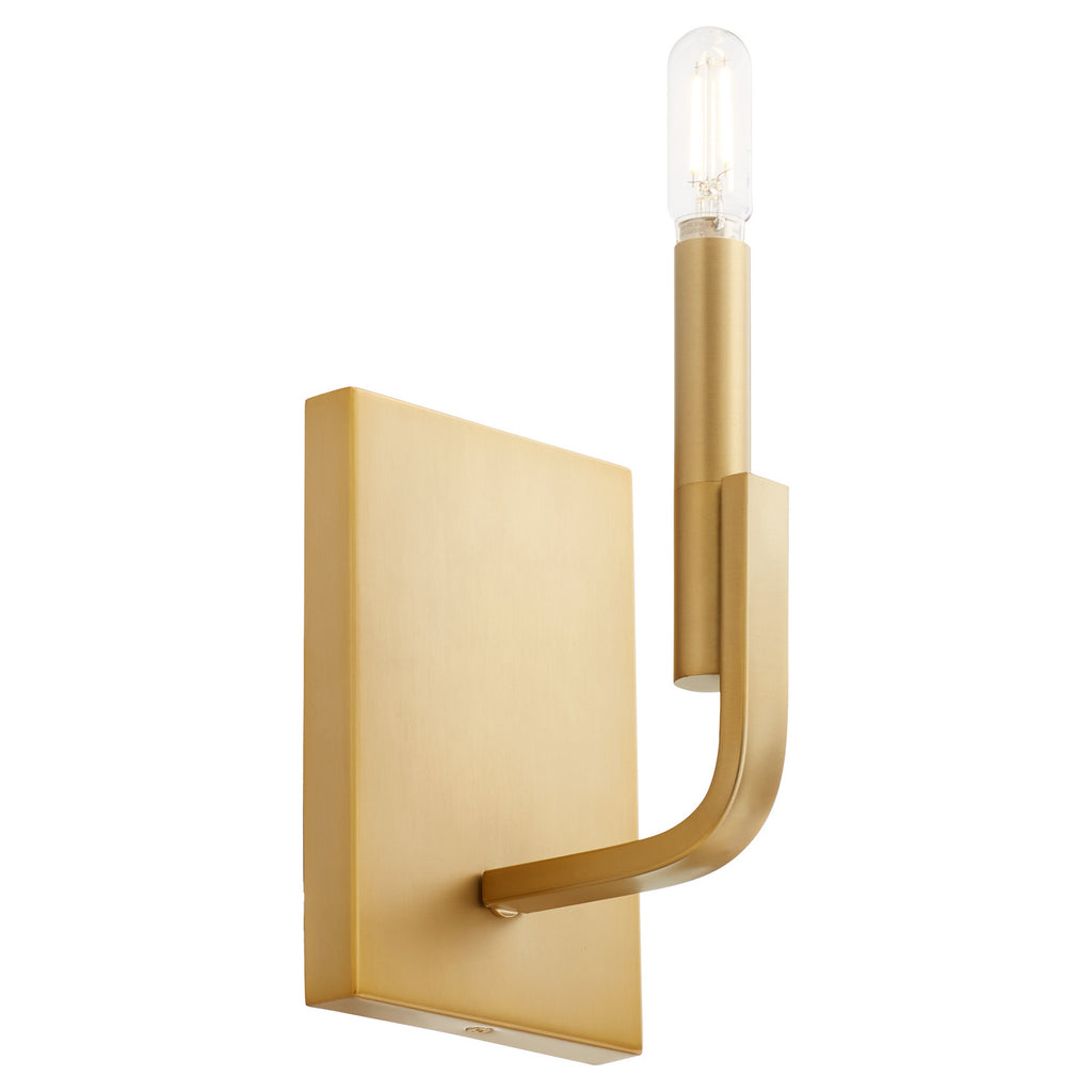 Quorum - 5210-1-80 - One Light Wall Mount - Tempo - Aged Brass