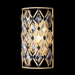 Varaluz - 345W01FGMB - One Light Wall Sconce - Windsor - French Gold/Matte Black