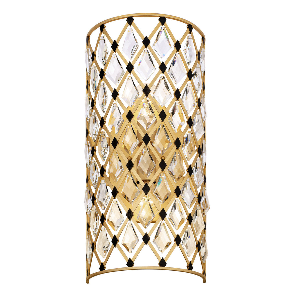 Varaluz - 345W02FGMB - Two Light Wall Sconce - Windsor - French Gold/Matte Black