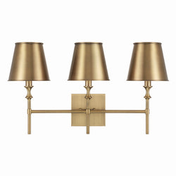 Capital Lighting - 149731AD-708 - Three Light Vanity - Whitney - Aged Brass