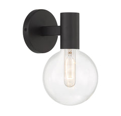 Savoy House - 9-3076-1-89 - One Light Wall Sconce - Wright - Matte Black