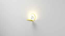 Koncept - GRW-S-WSY-SW1-PI - LED Wall Sconce - Gravy - Matte bright yellow body, Snoopy Woodstock face plates