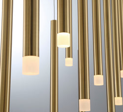 Lib & Co. - 10149-07 - LED Chandelier - Amalfi - Plated Brushed Gold