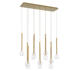 Lib & Co. - 10150-07 - LED Chandelier - Positano - Plated Brushed Gold